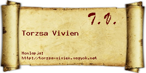 Torzsa Vivien névjegykártya